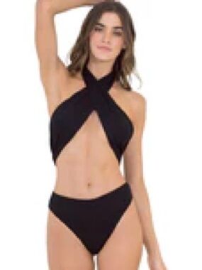 BLACK TULIP RADIANT TRIKINI ONE PIECE BY MAAJI